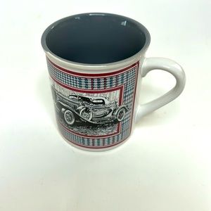 Mug | White 1988 Enesco Imports Corp | Quick Silver Vintage Car Vehicle Collects